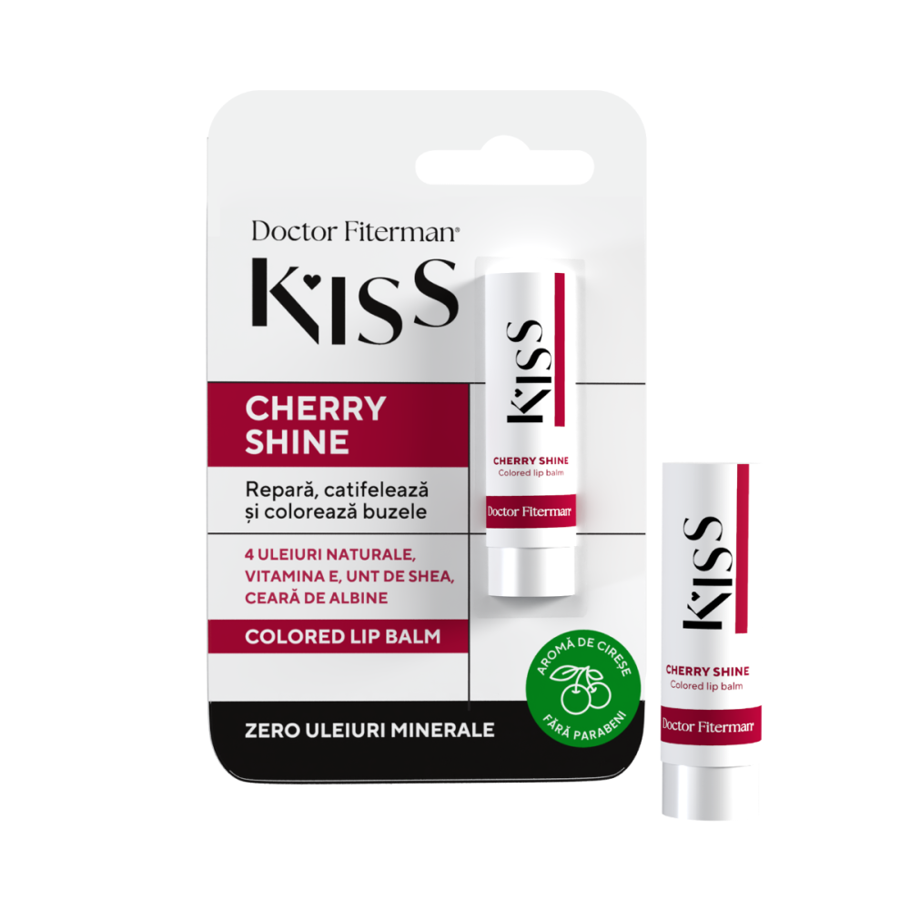 KISS CHERRY SHINE balsam de buze x 4,5 g - Doctor Fiterman